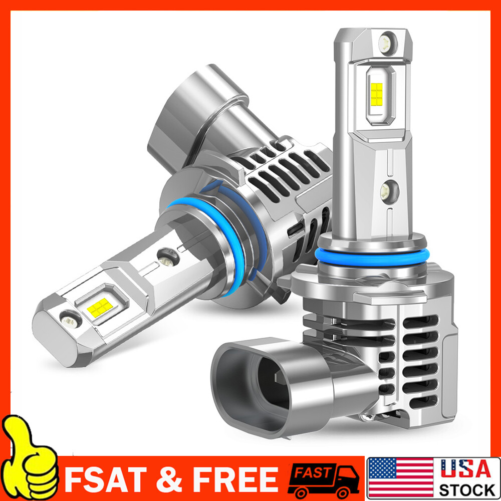 Pair 9005 HB3 LED Headlight Super Bright Bulbs Kit HIGH/LOW Beam 6500K White