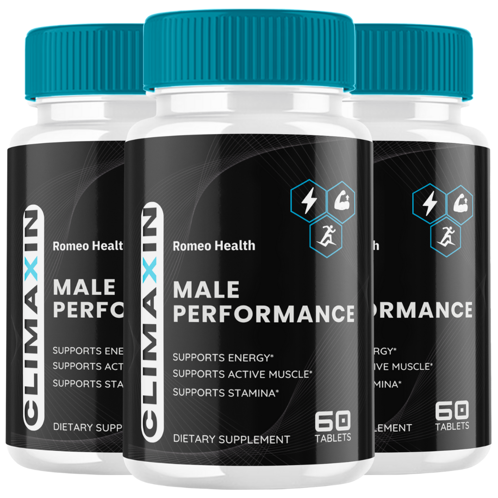Climaxin Male Performance Tablets - Mens Energy & Stamina Support - (3 Bottle)