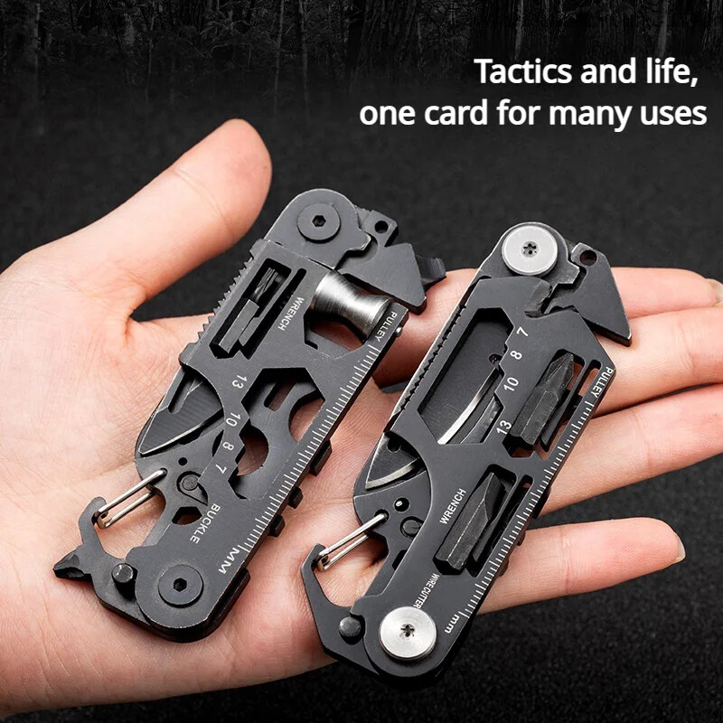 Multifunctional Outdoor Tactical Folding Card Tool