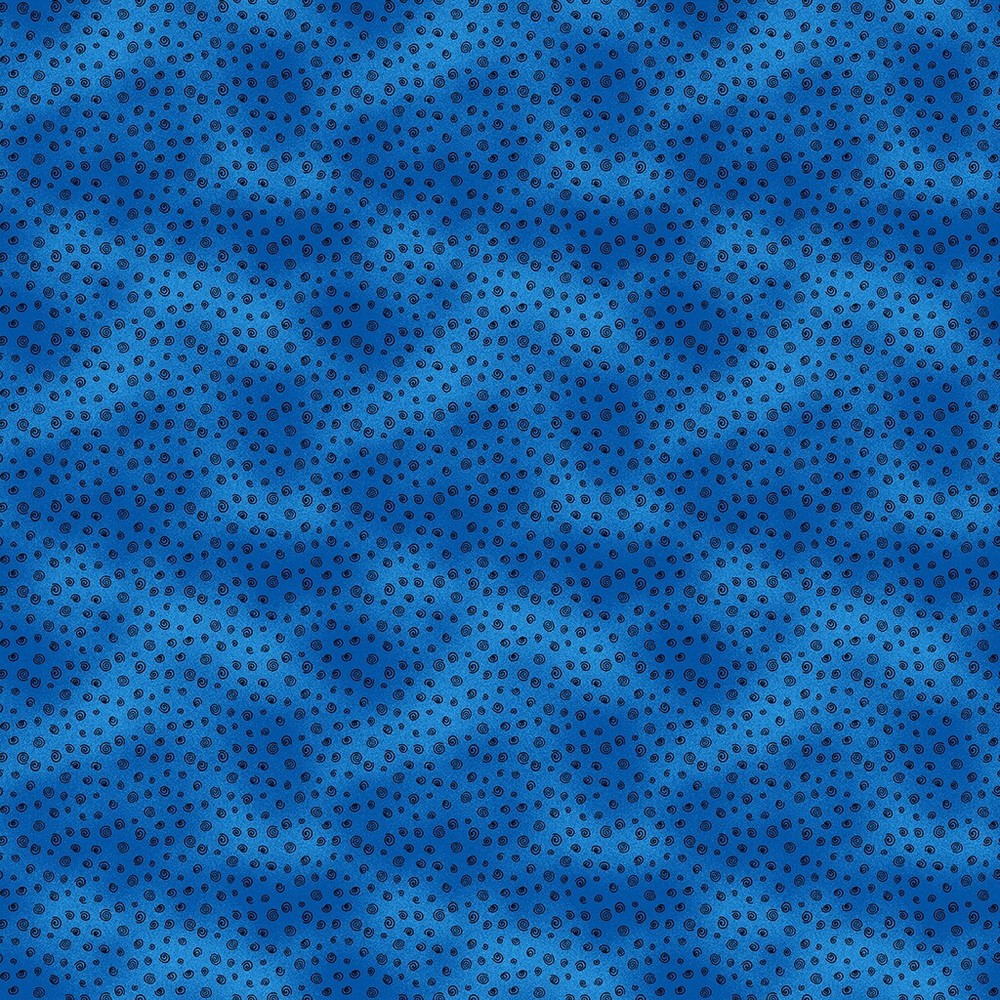 Laurel Burch Earth Song Coordinate Swirls Blue TOT Fabric By the FQ - 1/4 YD