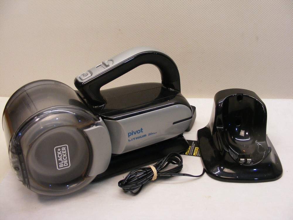 BLACK+DECKER 20V Lithium Max Handheld Cordless Pivot Rechargeable Vacuum