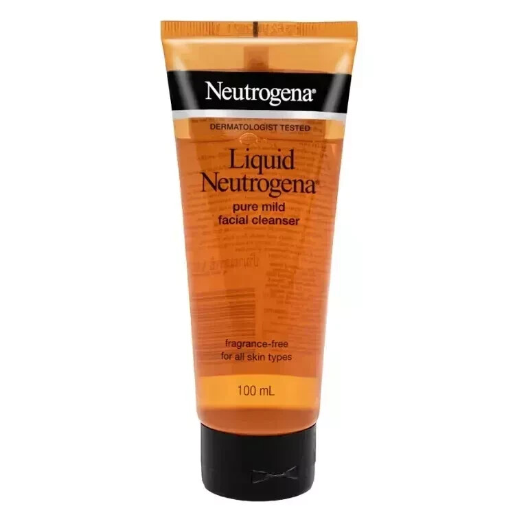 Neutrogena Pure Mild Fragrance-Free Liquid Facial Cleanser 100ml with Free Shipping