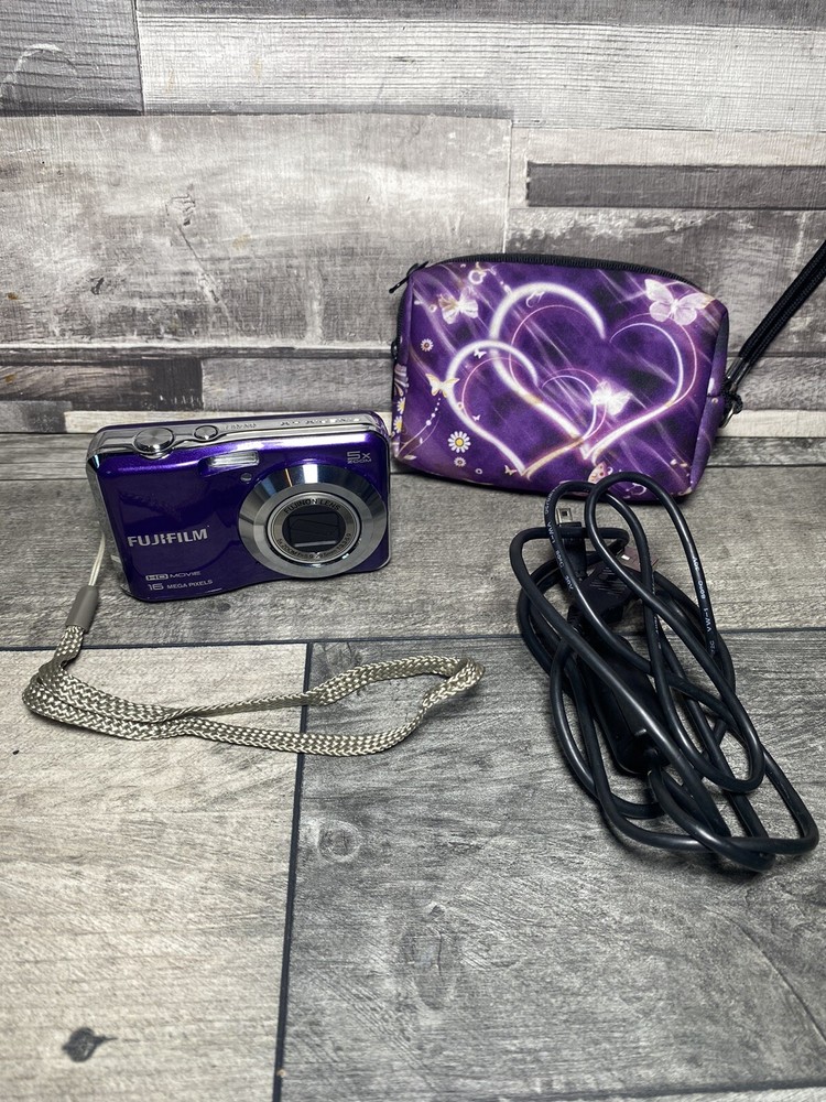 Fujifilm Finepix AX650 16MP retro digital camera Purple TESTED