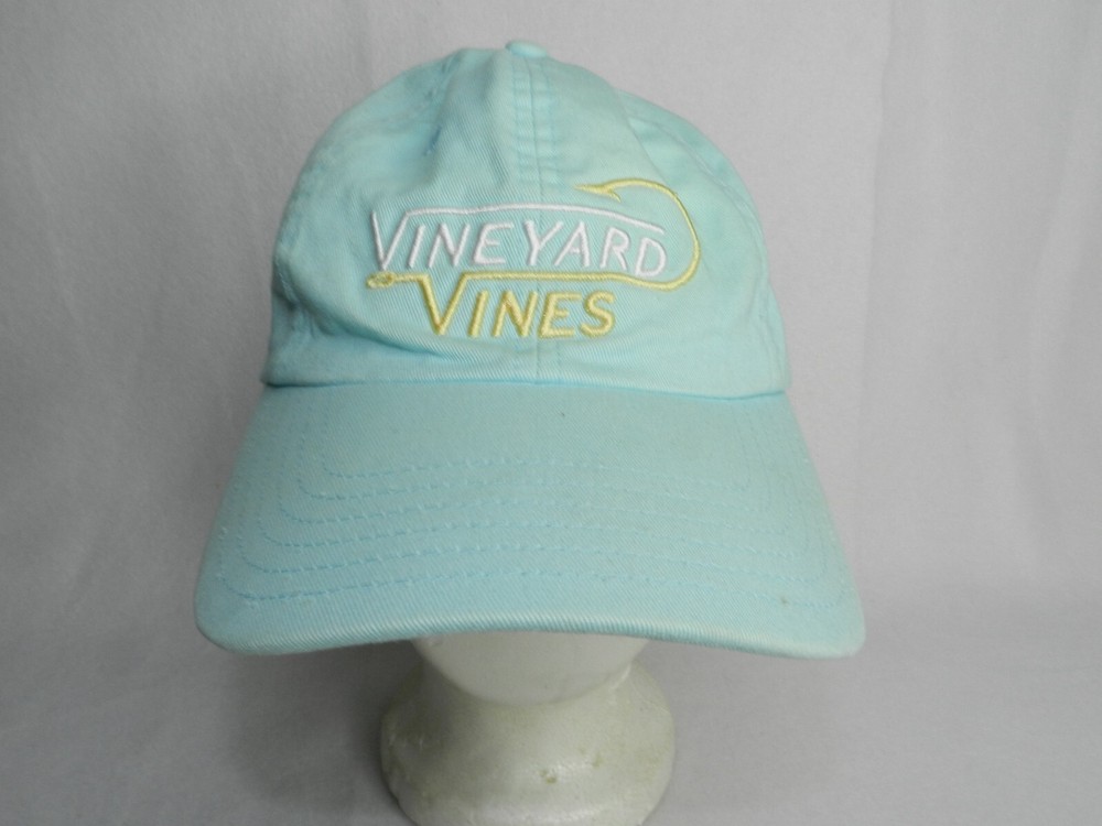 Vineyard Vines Unisex Strapback Baseball Hat Cap Light Blue One Size