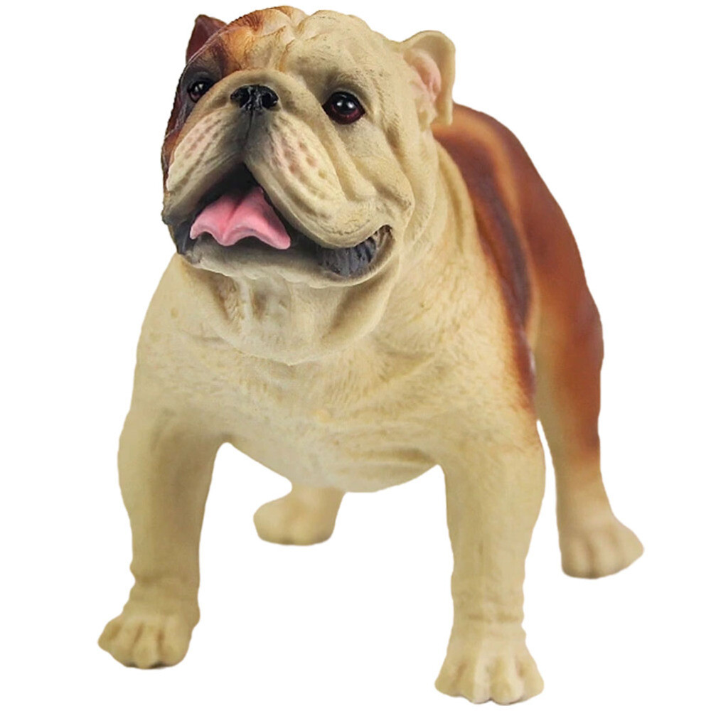 Dog Figurines for Kids Bulldog Decorative Model Child Toddler