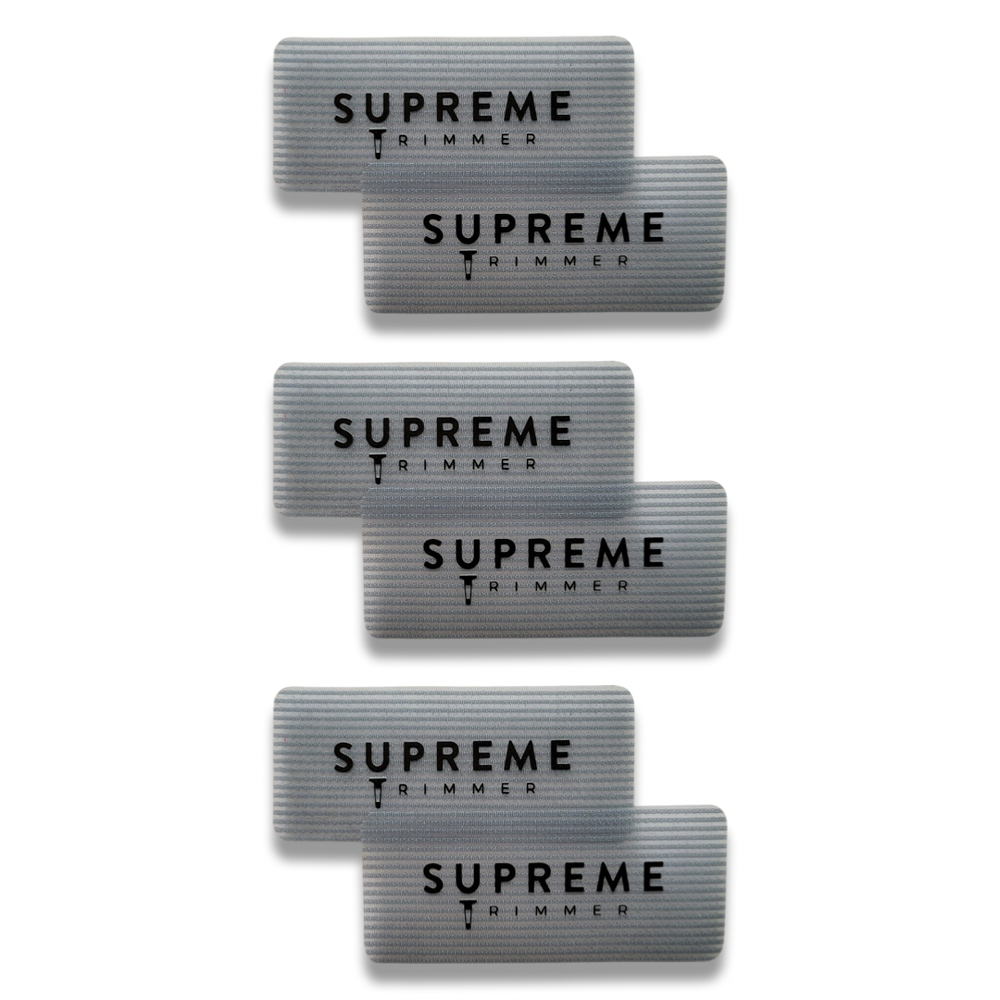 BARBER GRIPPERS by Supreme Trimmer - Salon & Barber Hair Grippers 6 PCS GRAY
