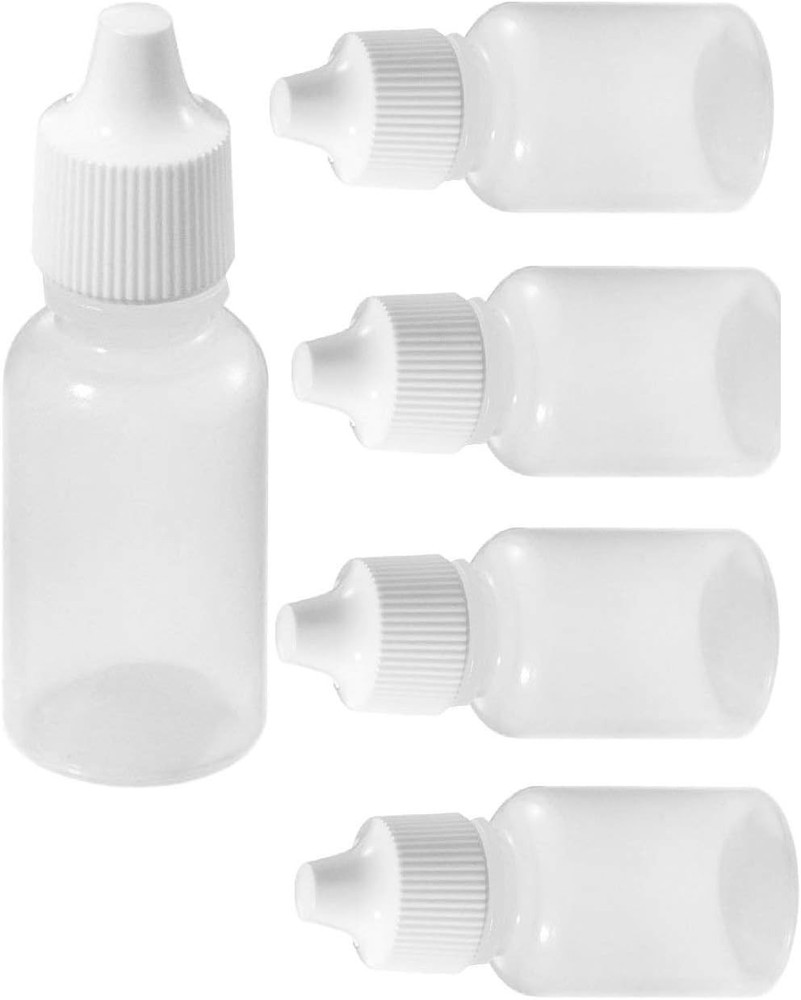 Dropper Bottles US 5pcs 30ml Empty Plastic Squeezable Eye Liquid Dropper Sample