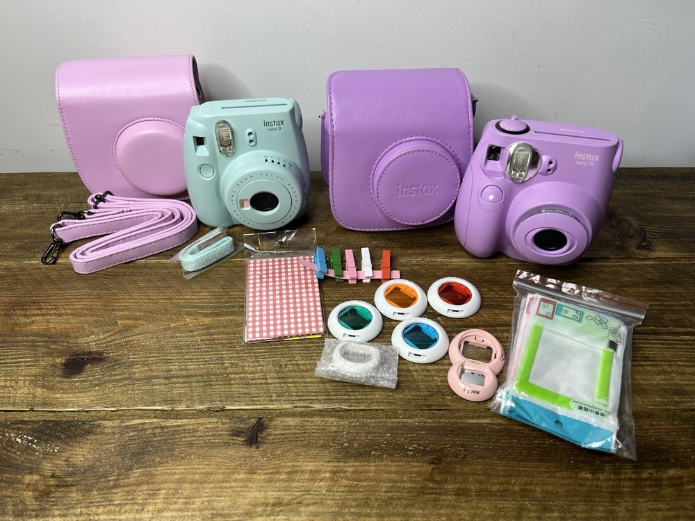 Fujifilm Instax Mini 9 & 7S Bundle with Cases & Accessories