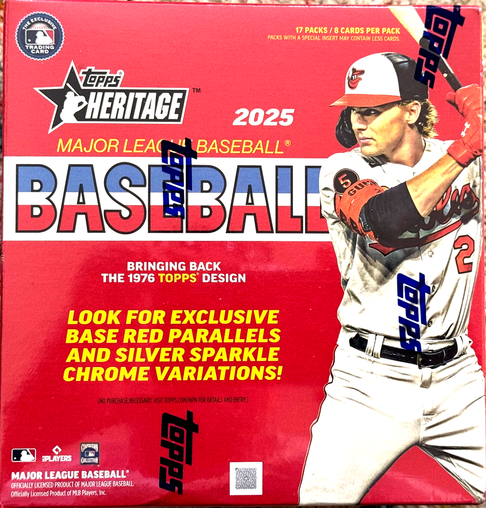 2025 Topps Heritage Baseball MLB Trading Cards MEGA Box
