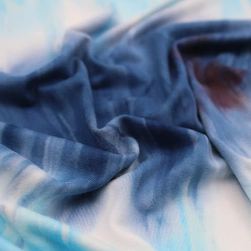 Inc Tie Dye Brushed Stretch Fabric Double-Sided Beige DTY