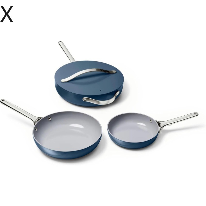 Caraway 4-Piece Fry Pan Set - Non-Stick Frying Pans (10.5” & 8”) X