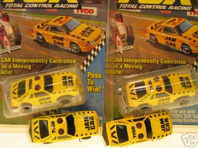1992 TYCO TCR Slot Car Mustang 5.0 Two Variations MOC Mint on Card
