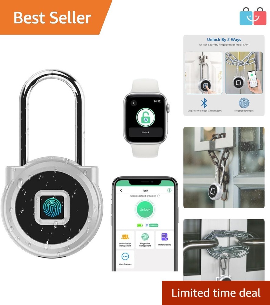 Innovative Biometric Lock for Gym Lockers and Luggage – USB Rechargeable