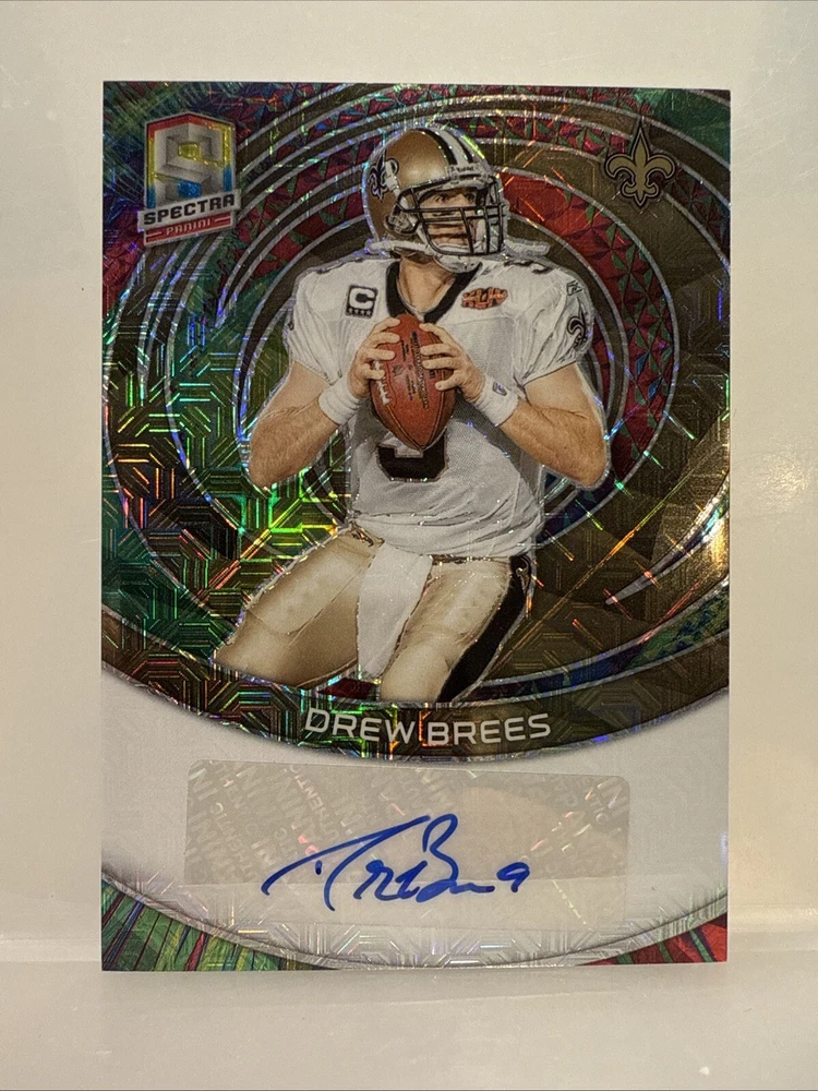 2023 Panini Spectra - Signatures Meta Prizm #SIG-DBR Drew Brees /25 (AU)