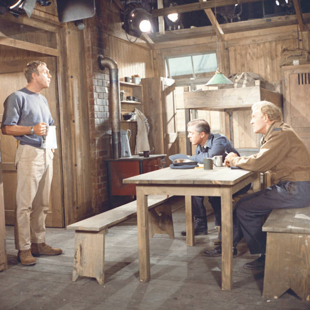 Steve McQueen Richard Attenborough Gordon Jackson from the 1963 mo- Old Photo