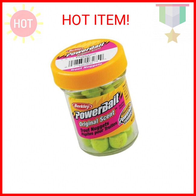 Berkley PowerBait Power Nuggets Fishing Dough Bait, Assorted Colors, Scent Dispe