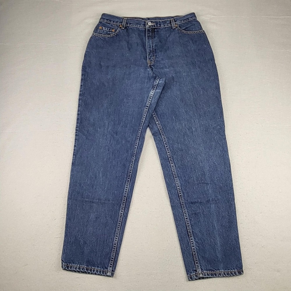 Vintage Levis 550 Jeans Womens 16 Regular Medium Blue Relaxed Fit Tapered Leg