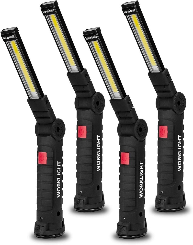 Compact & Rechargeable Work Lights with Magnetic Base - Ideal for Emergencies