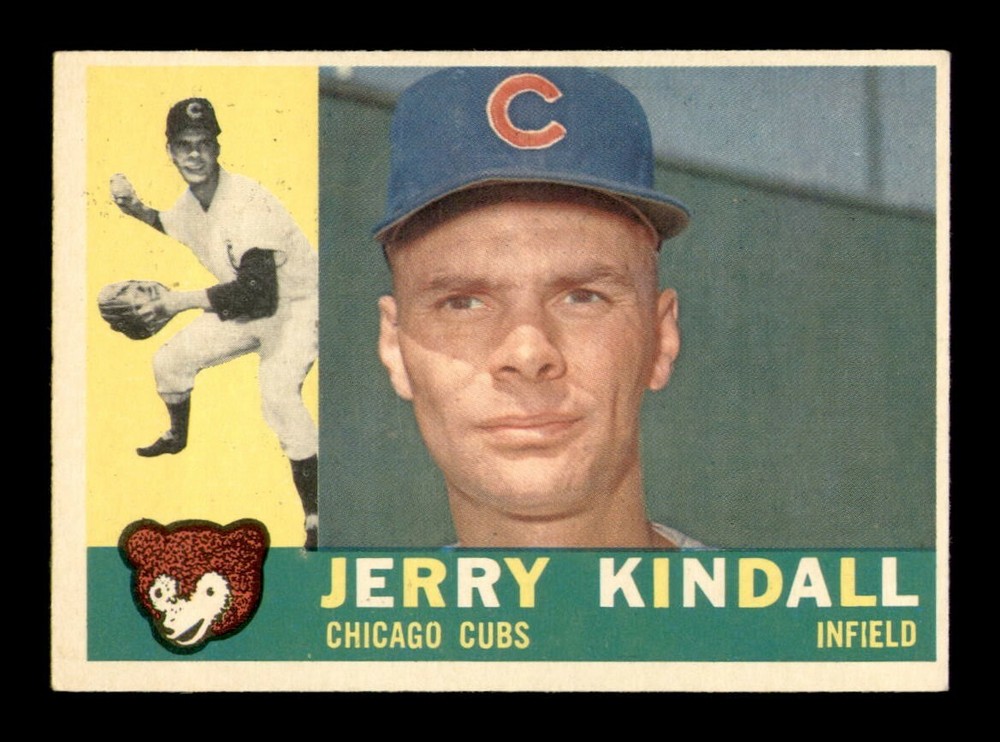 1960 Topps #444 Jerry Kindall EX-MT Baseball Card from OBGcards