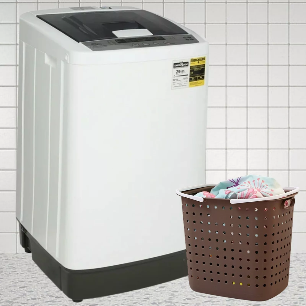 Compact Top Load Portable Washer for Dorms Apartments RVs Auto Wash-image