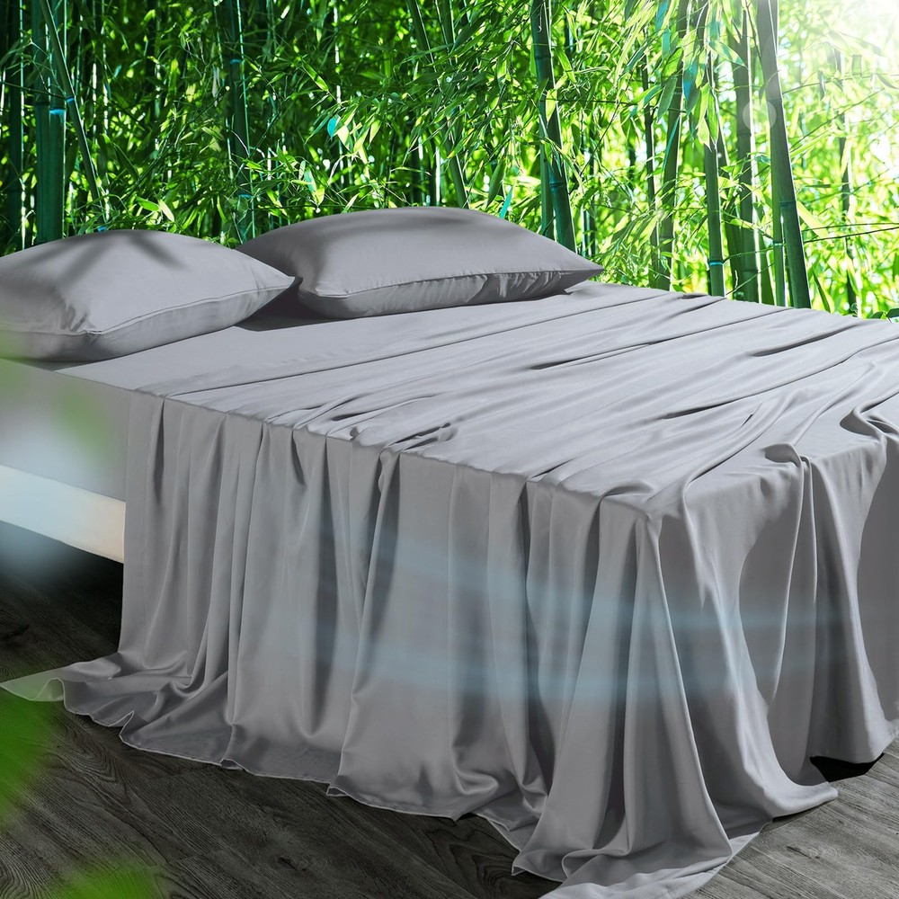 King Size Cooling Bamboo Viscose Sheets for Hot Sleepers