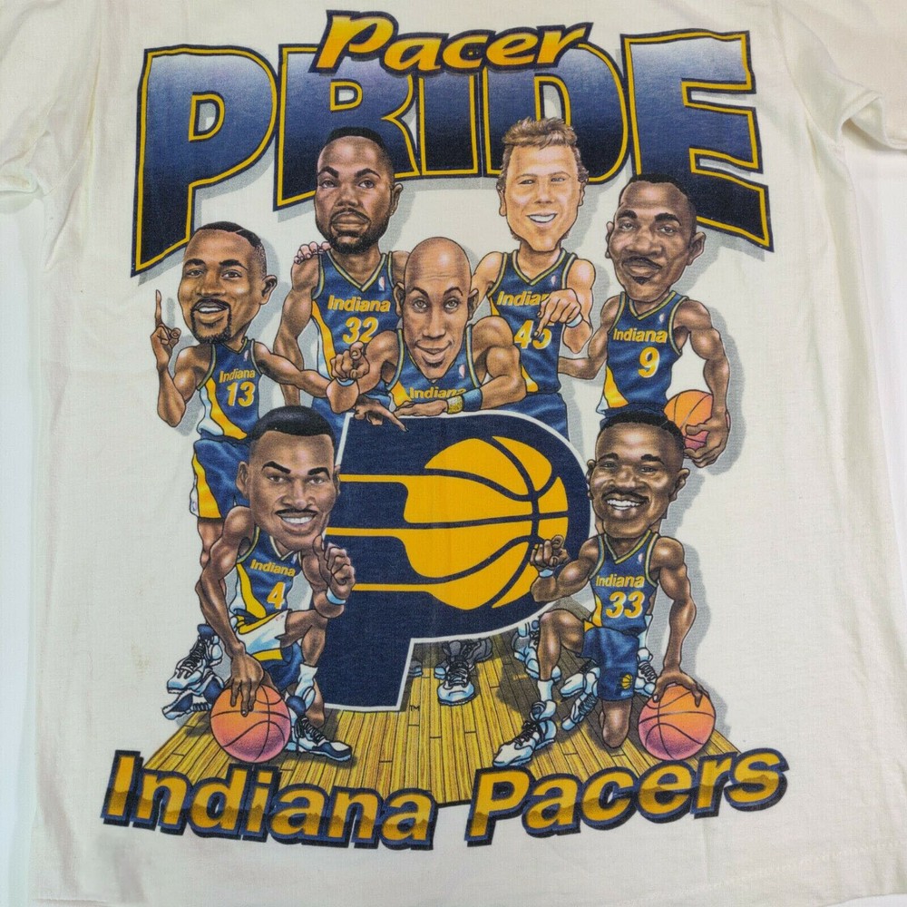 Reggie Miller Caricature Men T-shirt White Tee All Sizes JJ4466