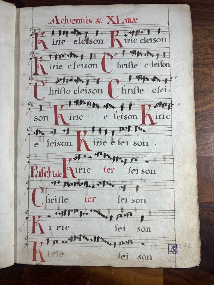 Manuscript Antiphonary C. late 1600s/ early 1700s