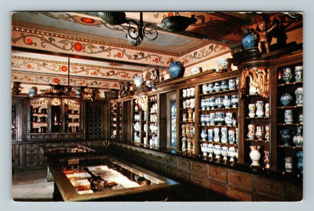 Washington DC Old World Apothecary Shop Smithsonian Institute Vintage Postcard