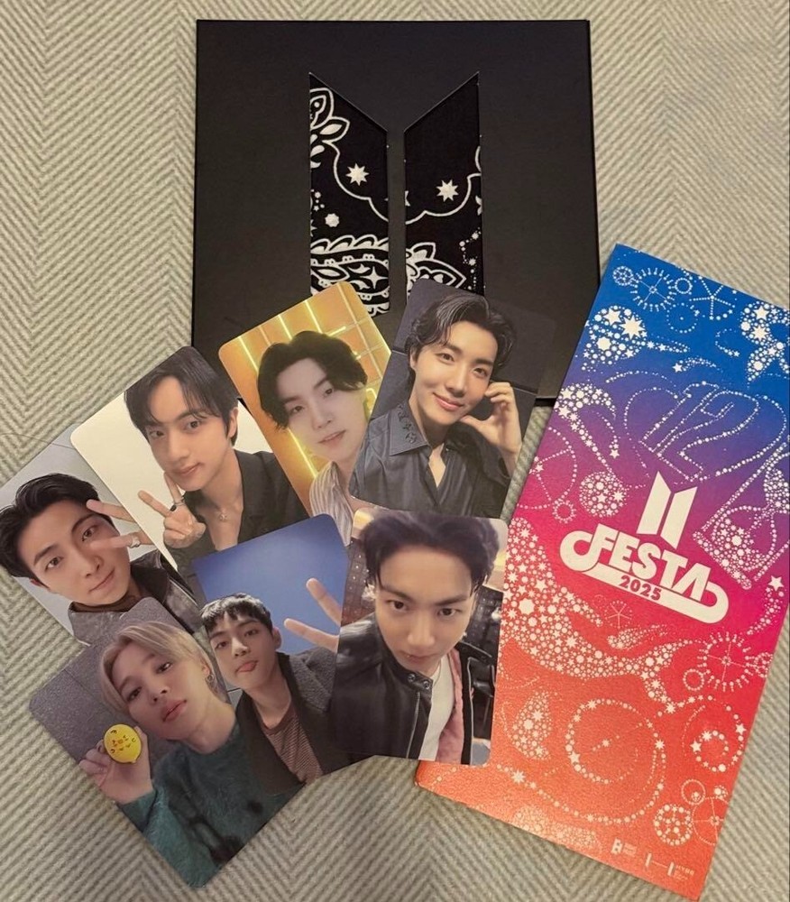 BTS FESTA 2025 ARMY ZONE Bonus Set with Photo Card Bandana Brochure