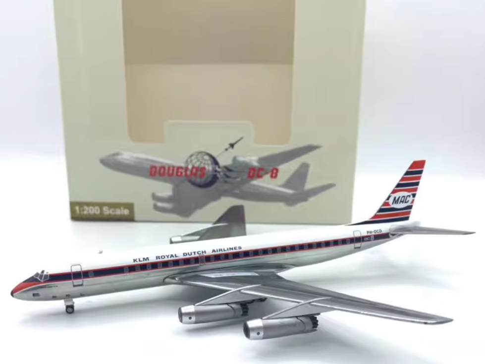 1:200 29CM AeroClassics KLM Douglas DC-8 Aircraft Plane Diecast Airplane Model