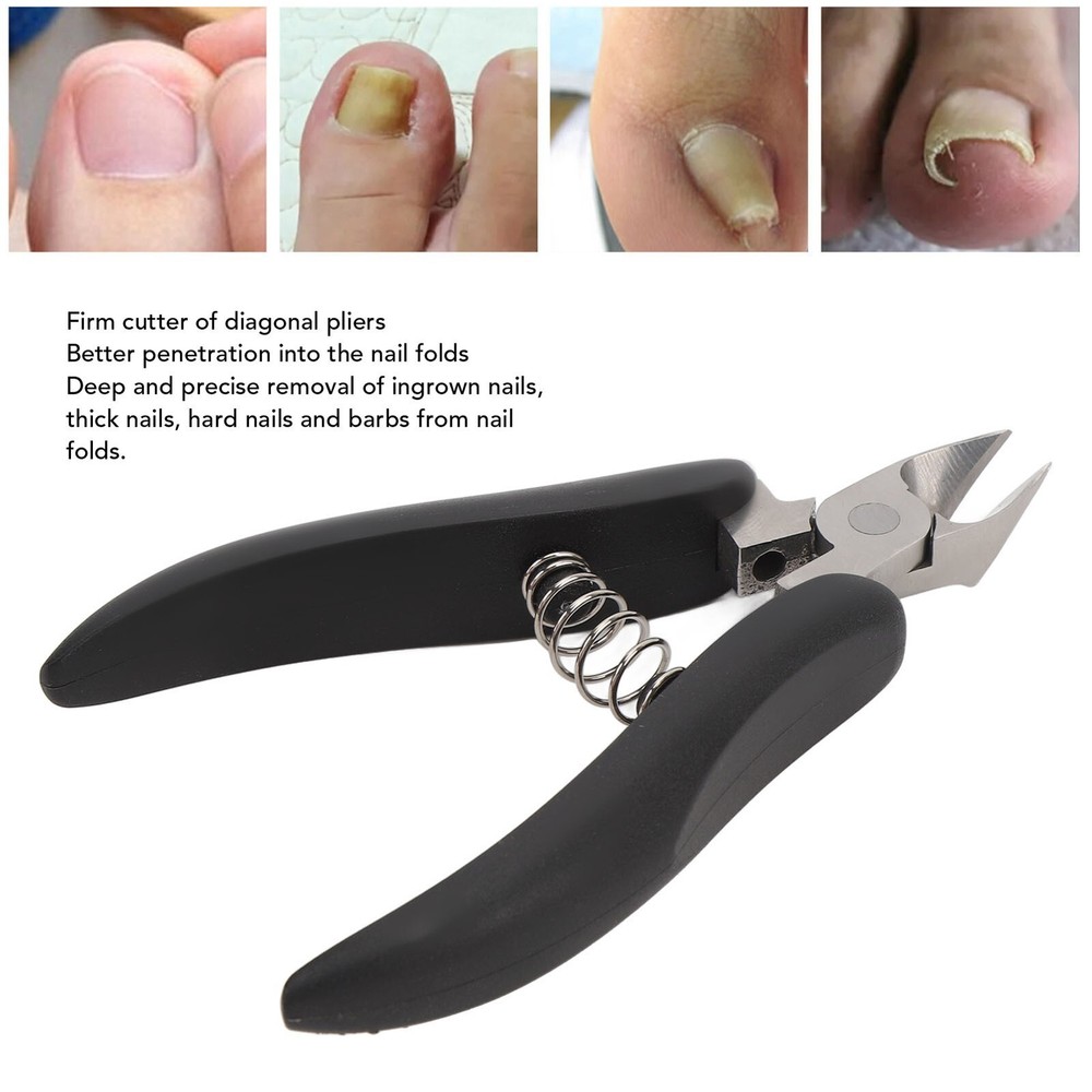 Professional Stainless Steel Non-Slip Nail Cuticle Nipper for Ingrown Toenails