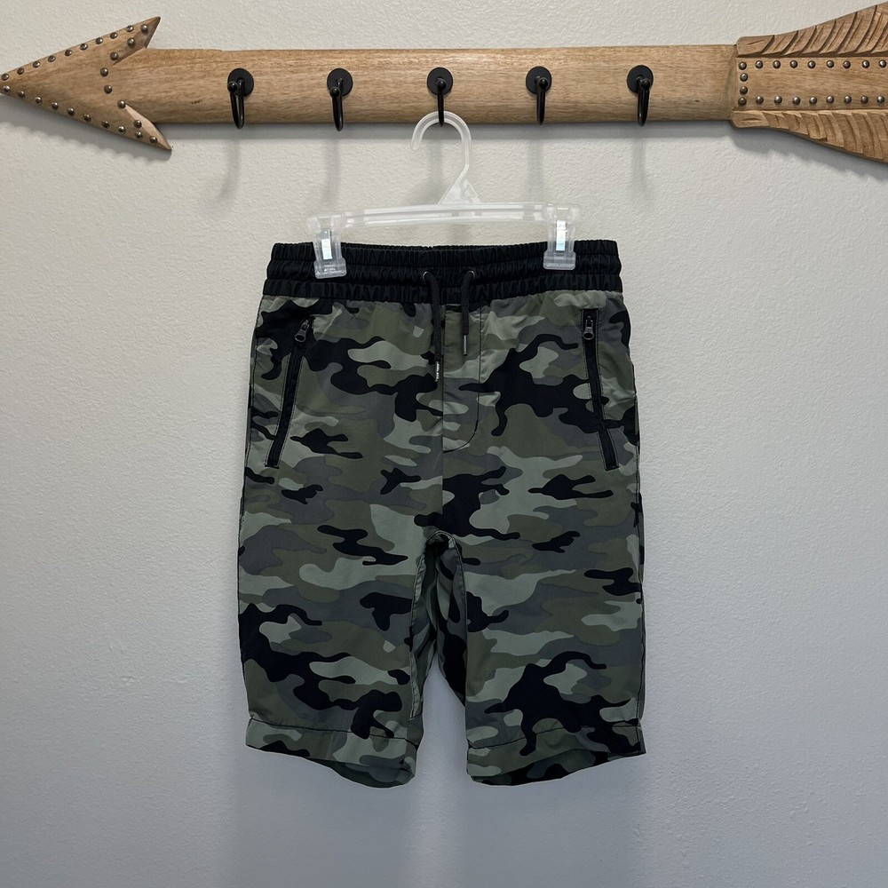 Gap | Kids Boys Hybrid Cargo Shorts Sz XXL Quick Dry Green Camo