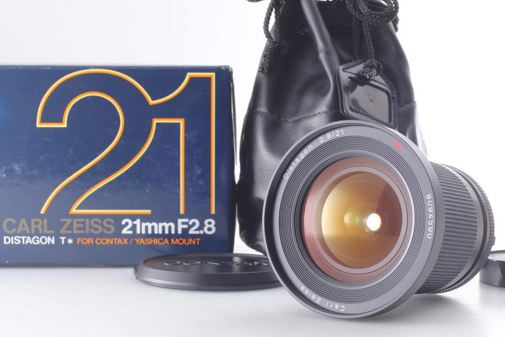 Near MINT Contax Carl Zeiss Distagon T 21mm F2.8 MMJ MF Lens C/Y Mount Japan