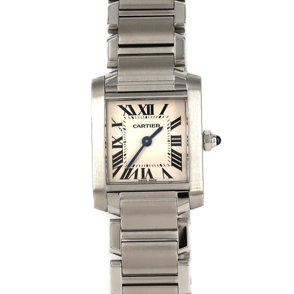 Cartier Tank Francaise SM W51008Q3 Stainless Steel Quartz Watch 270-004-029-9393