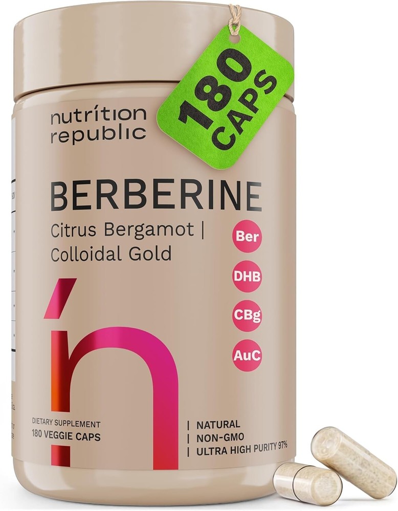 Premium Berberine Supplement 1450mg Healthy Cholesterol, Anti-inflammatory