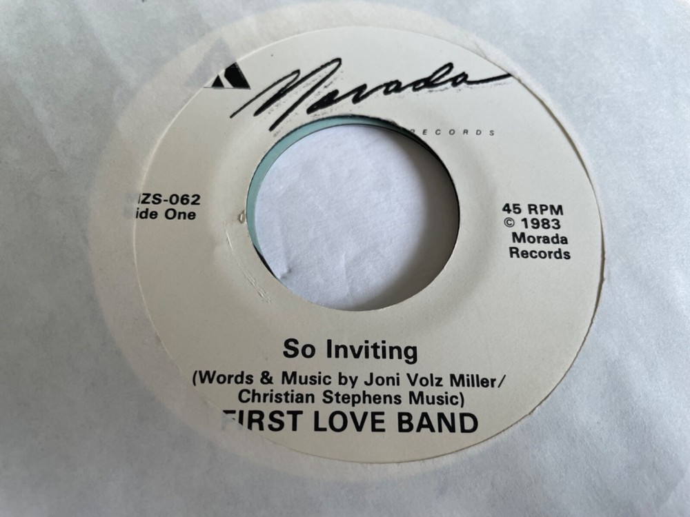 AS191 45RPM Christian First Love Band so inviting, artificial respiration Morada