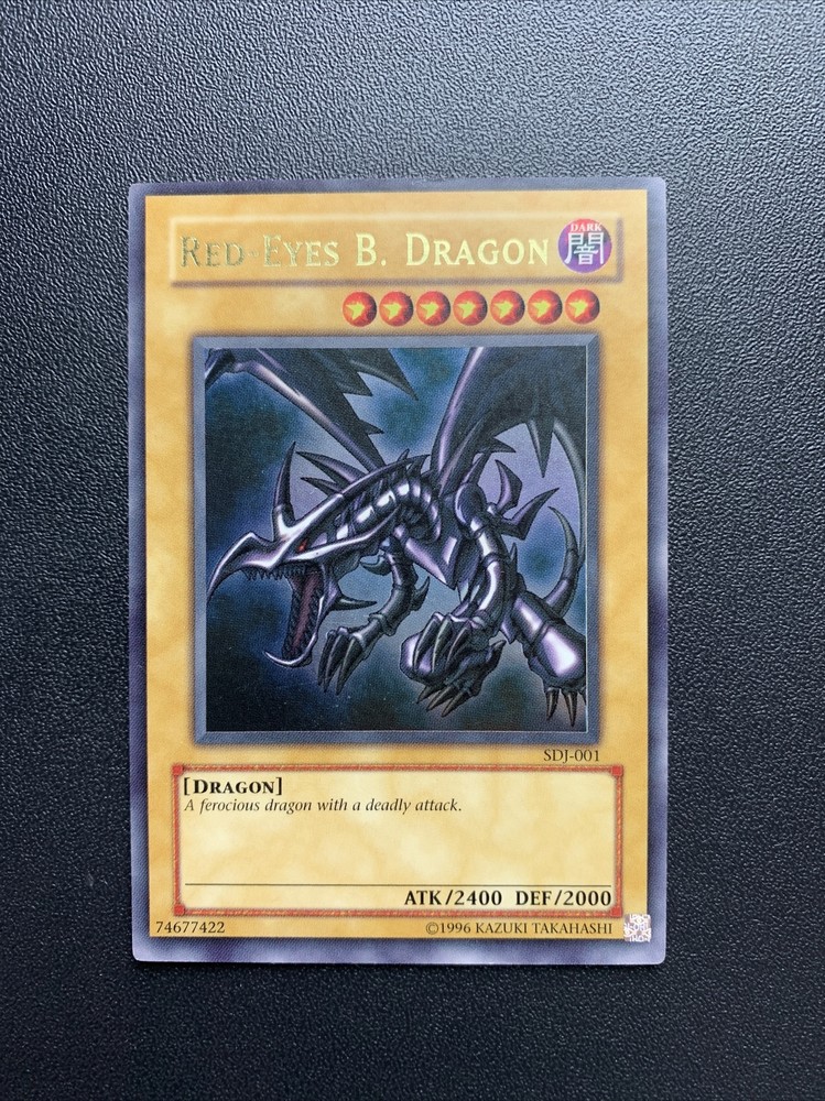 Yu-Gi-Oh Red-Eyes B Dragon SDJ-001 Ultra Rare Holo Trading Card