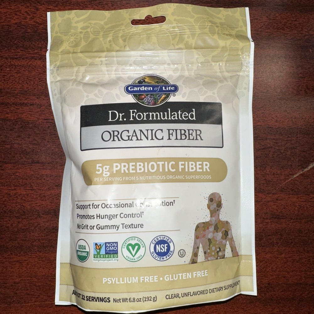 Garden of Life Dr. Formulated Organic 5g Prebiotic Fiber Unflavored 32 Servings