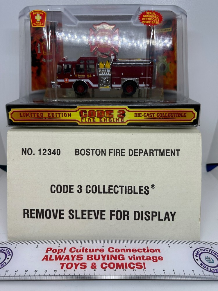 Limited Edition Code 3 Diecast Fire Engine Boston Fire Department Engine 24