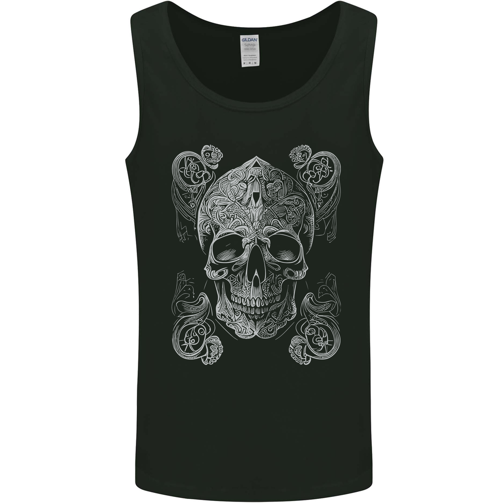 Religious Skull Pope Rock Music Heavy Metal Mens Vest Tank Top