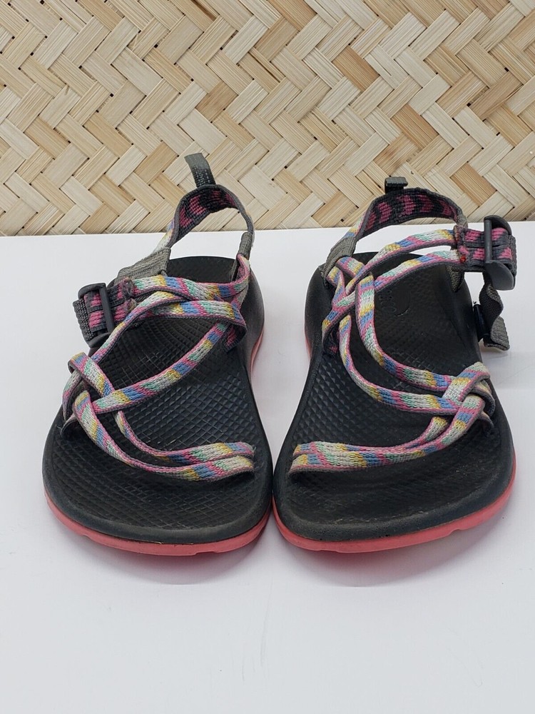 Kids Chaco Sandals Strappy Colorful Gray Pink Sandals Child Shoes Size 4