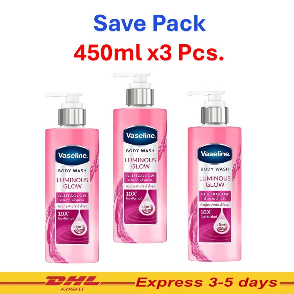 Vaseline Luminous Glow Gluta Body Wash for Radiant Skin 425ml