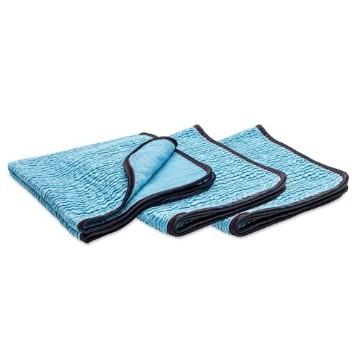 PFM Crinkle Glass Towels for Streak-Free Car and Window Cleaning