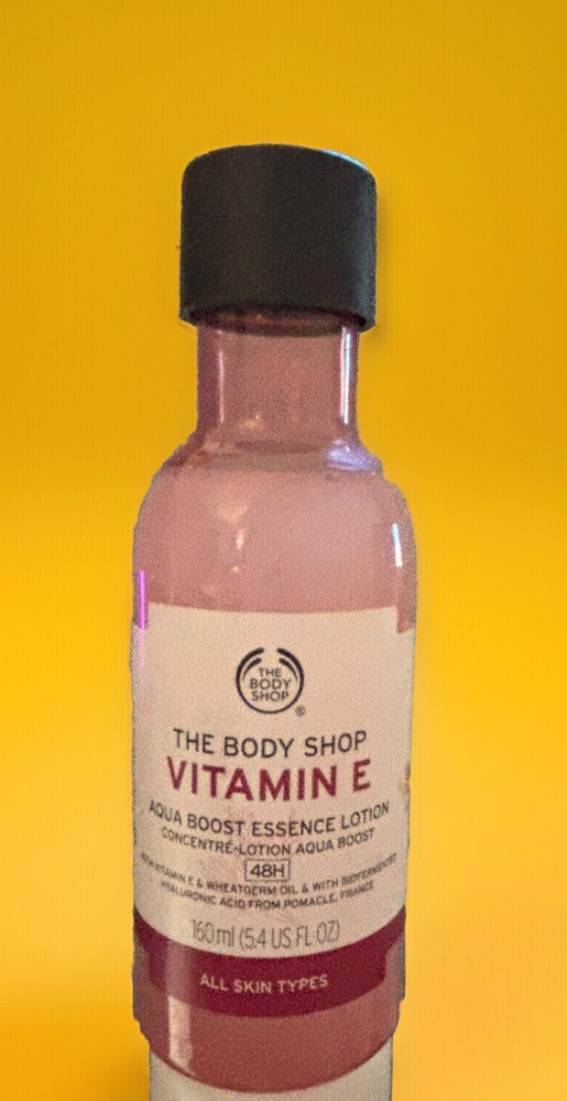 THE BODY SHOP Vitamin E Aqua Boost Essence Lotion 5.4 oz Rare HTF