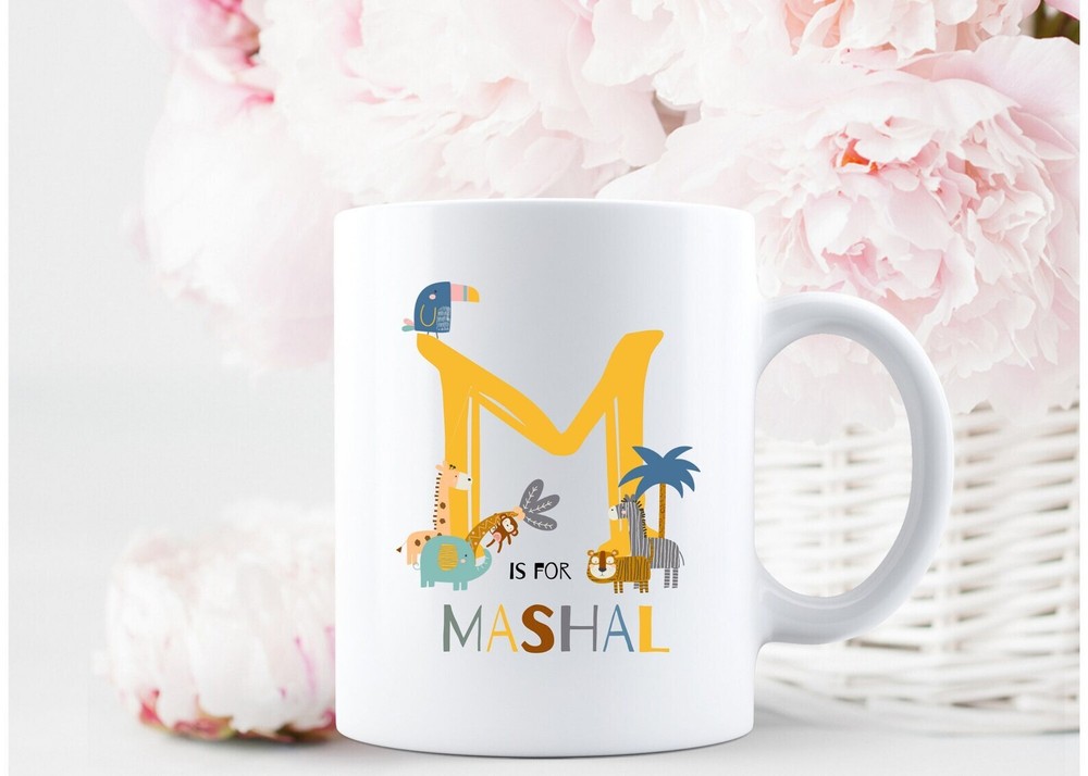 Personalized Name Mug Personalized Safari Jungle Animal Mug Mug