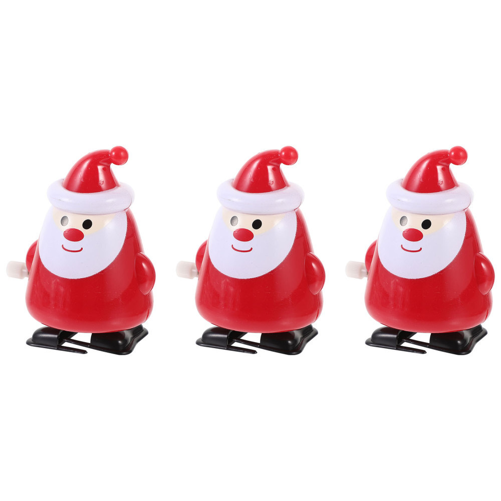 3pcs Funny Wind Up Toys Christmas Themed Wind-up Toys Xmas Party Prank Toys
