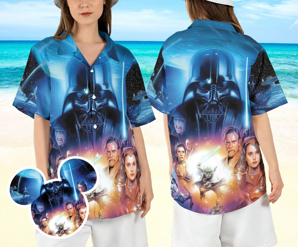 Cool Star Wars Characters Darth Vader Beach Master Jedi Summer 3D HAWAIIAN Shirt
