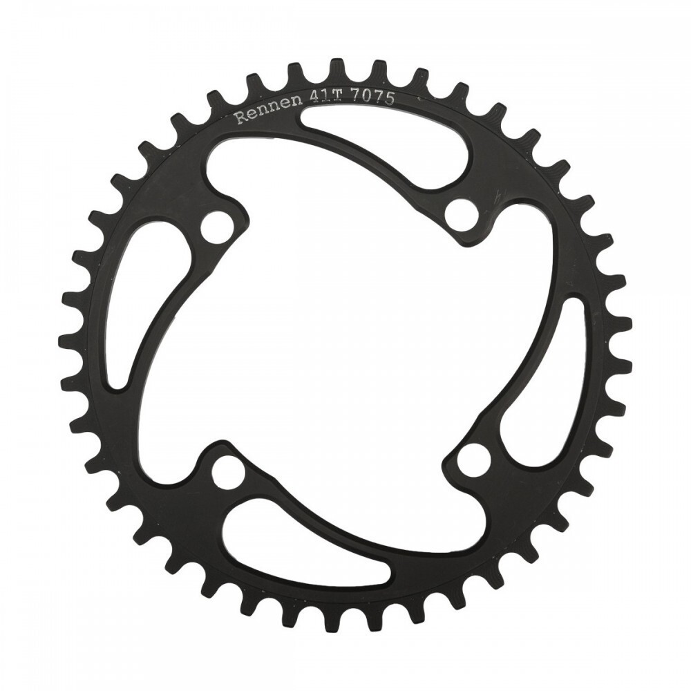 Rennen Chainring Non-threaded 4 Bolt Black