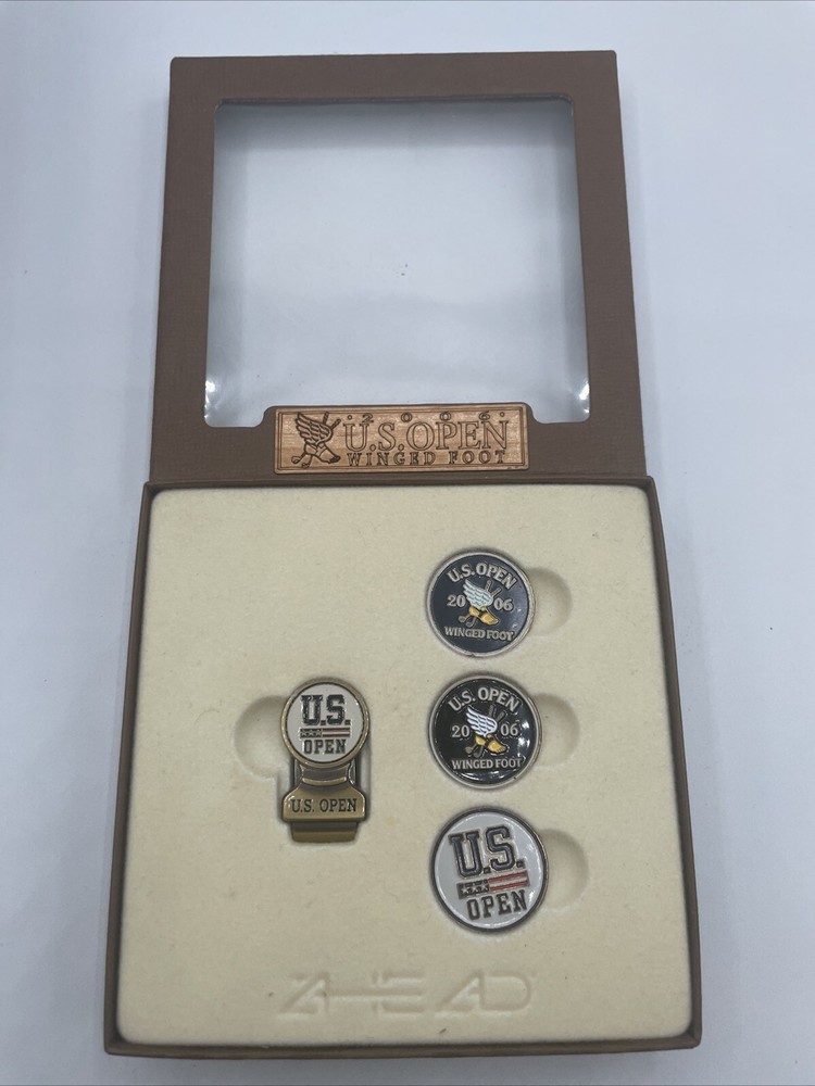2006 US Open Winged Foot Hat Clip Set