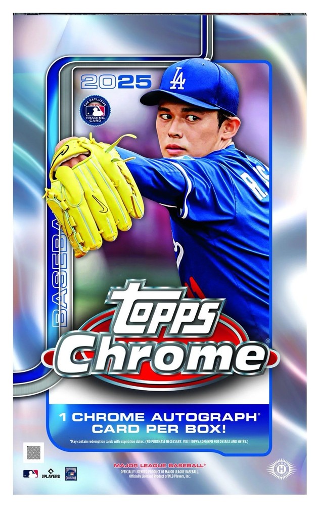 2025 Topps Chrome Baseball Hobby Box (New/Factory Sealed)